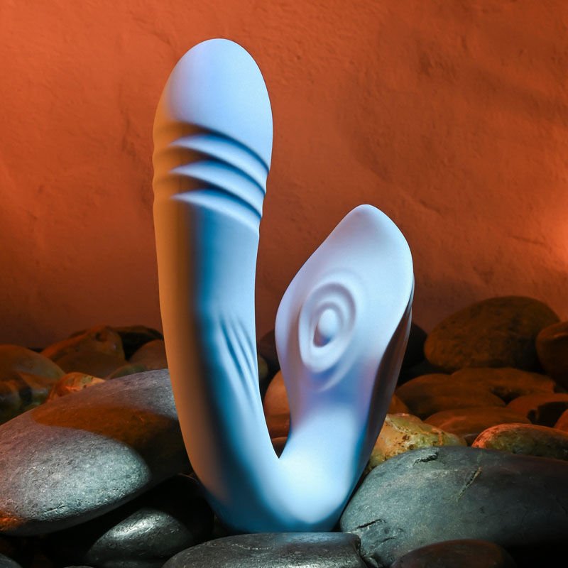 Evolved - tap and thrust -g-spot and clitoral stimulator - Product bottom view  | Flirtybay.com.au